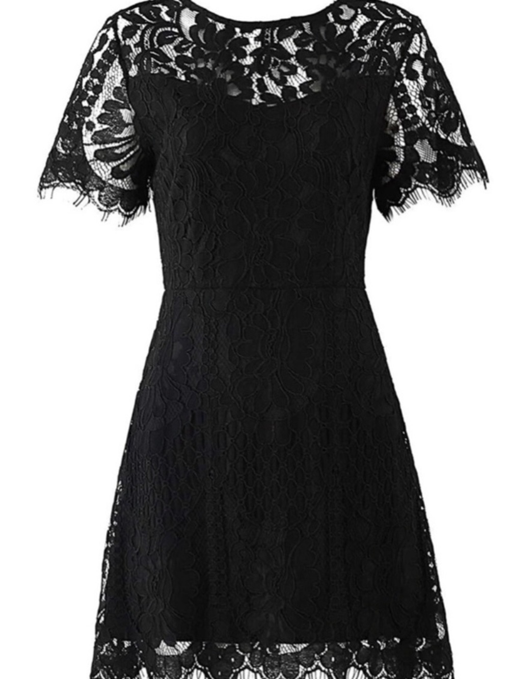 MSLG lined Lacey black dress size women’s XL Elegant Black Lace Dress